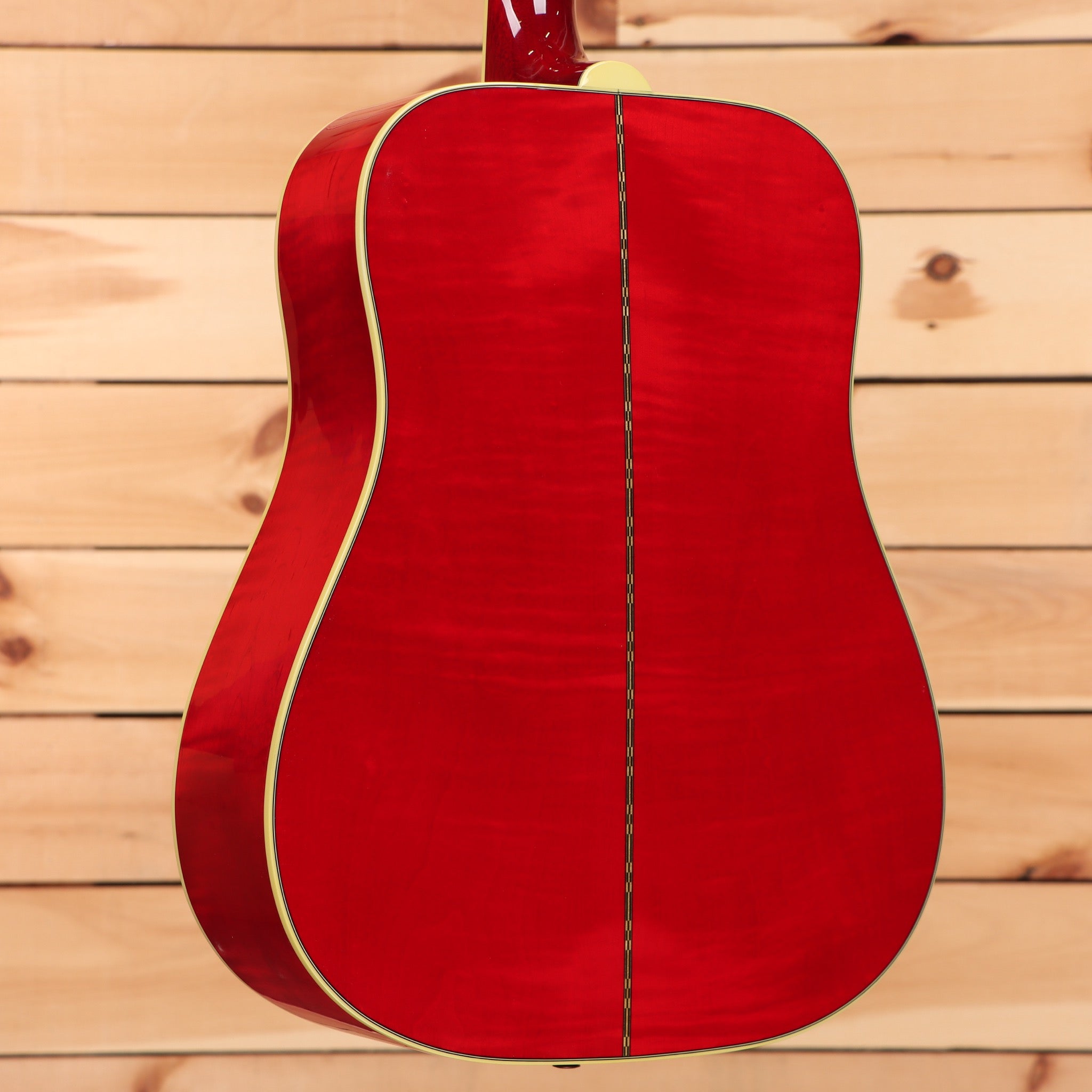 Gibson Dove Original dreadnought acoustic guitar antique natural with red back and cream binding