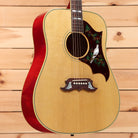 Gibson Dove Original dreadnought acoustic guitar Antique Natural red back with inlaid bird pickguard