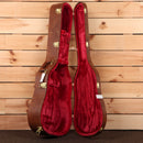Gibson Dove Original vintage cherry sunburst acoustic guitar case with red velvet interior