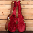 Gibson SJ200 Original jumbo acoustic guitar case antique brown leather with red velvet interior