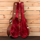 Gibson SJ200 Original vintage sunburst jumbo acoustic guitar case with red velvet interior