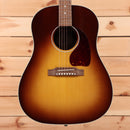 Gibson J45 Studio acoustic guitar walnut burst finish with rosewood fretboard and tortoiseshell pickguard