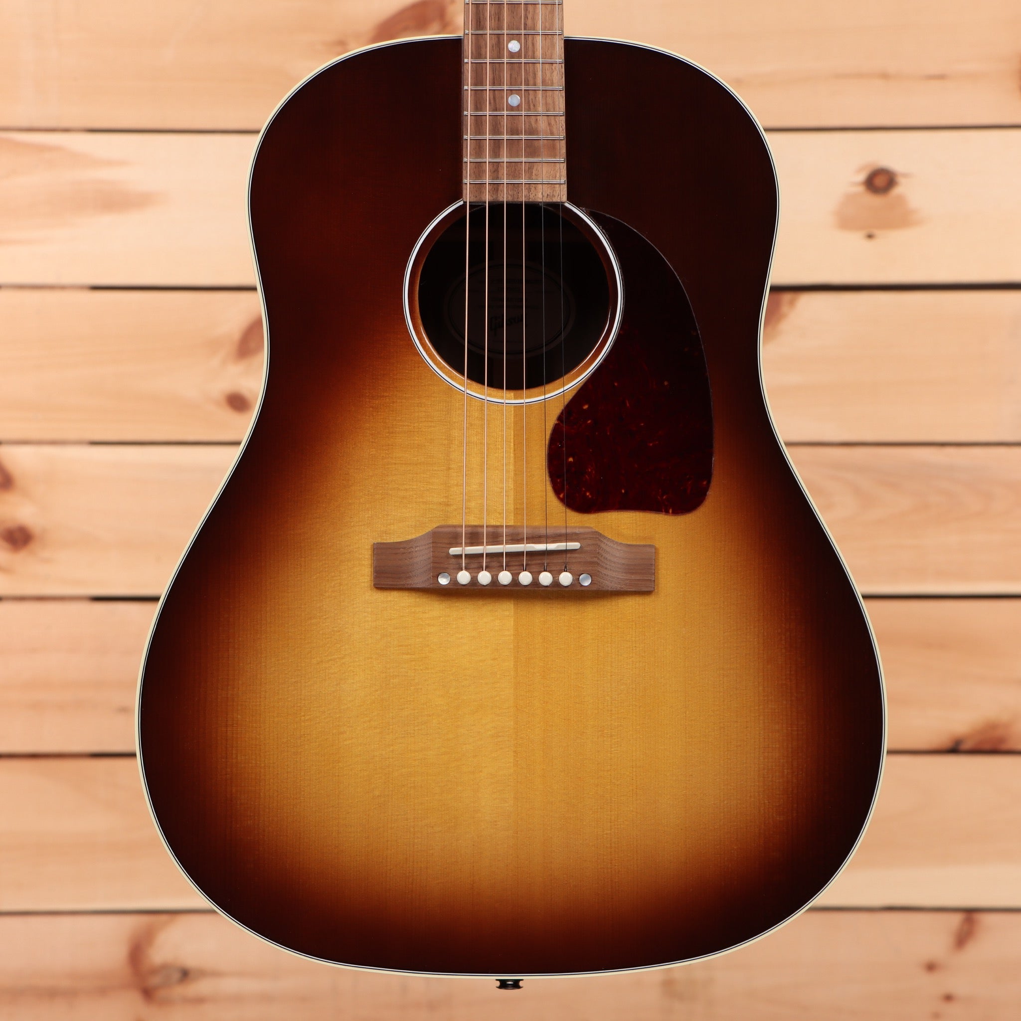 Gibson J45 Studio acoustic guitar walnut burst finish with rosewood fretboard