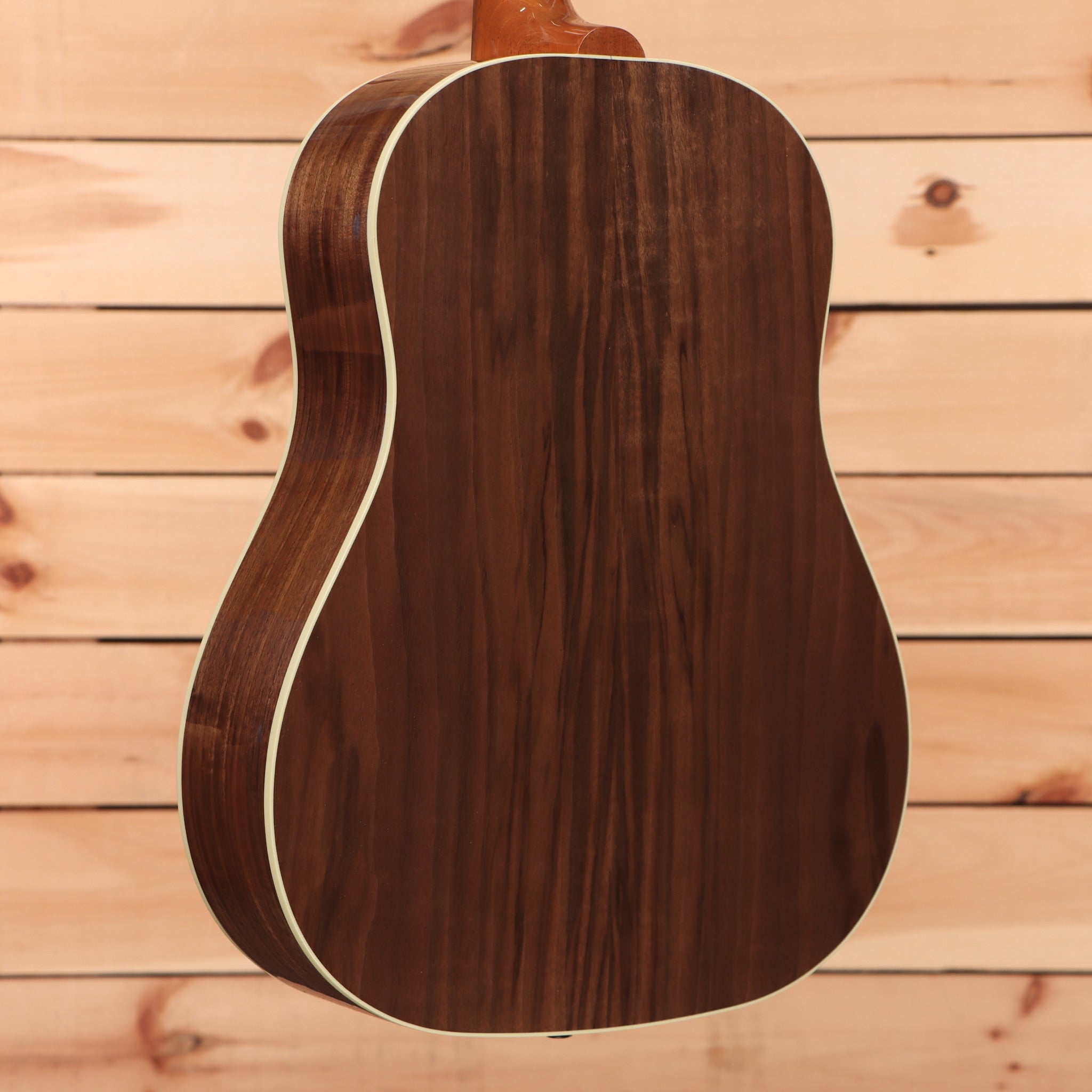 Gibson J45 Studio acoustic guitar Walnut Burst with white binding and dreadnought body shape