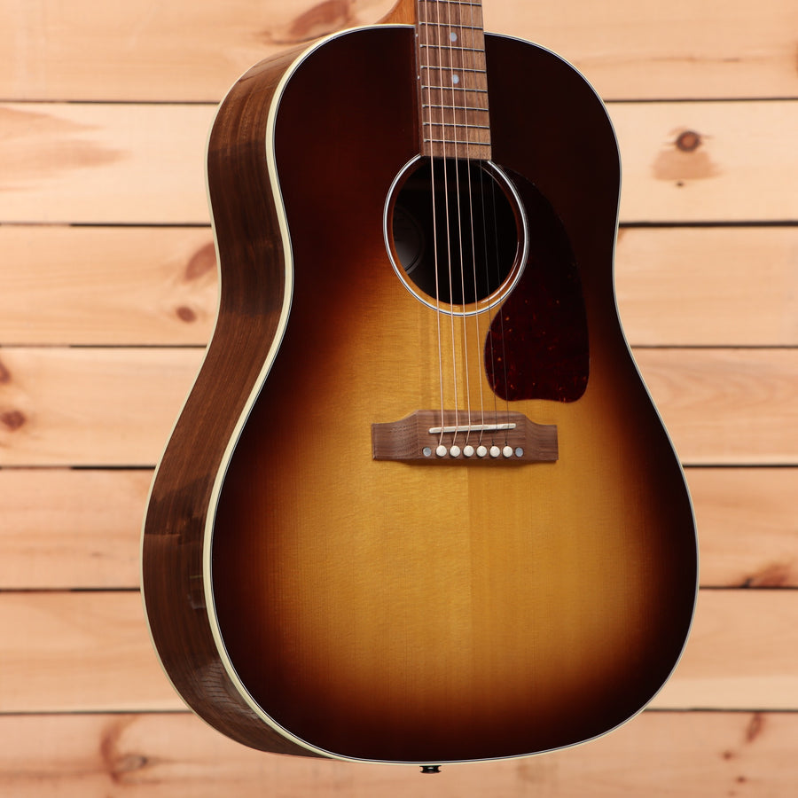 Gibson J45 Studio acoustic guitar walnut burst finish with white binding