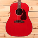 Gibson J45 Standard acoustic guitar cherry finish dreadnought with dark rosewood fretboard