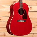 Gibson J45 Standard acoustic guitar cherry finish dreadnought with white binding
