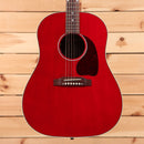 Gibson J45 Standard acoustic guitar cherry finish with rosewood fretboard and pickguard