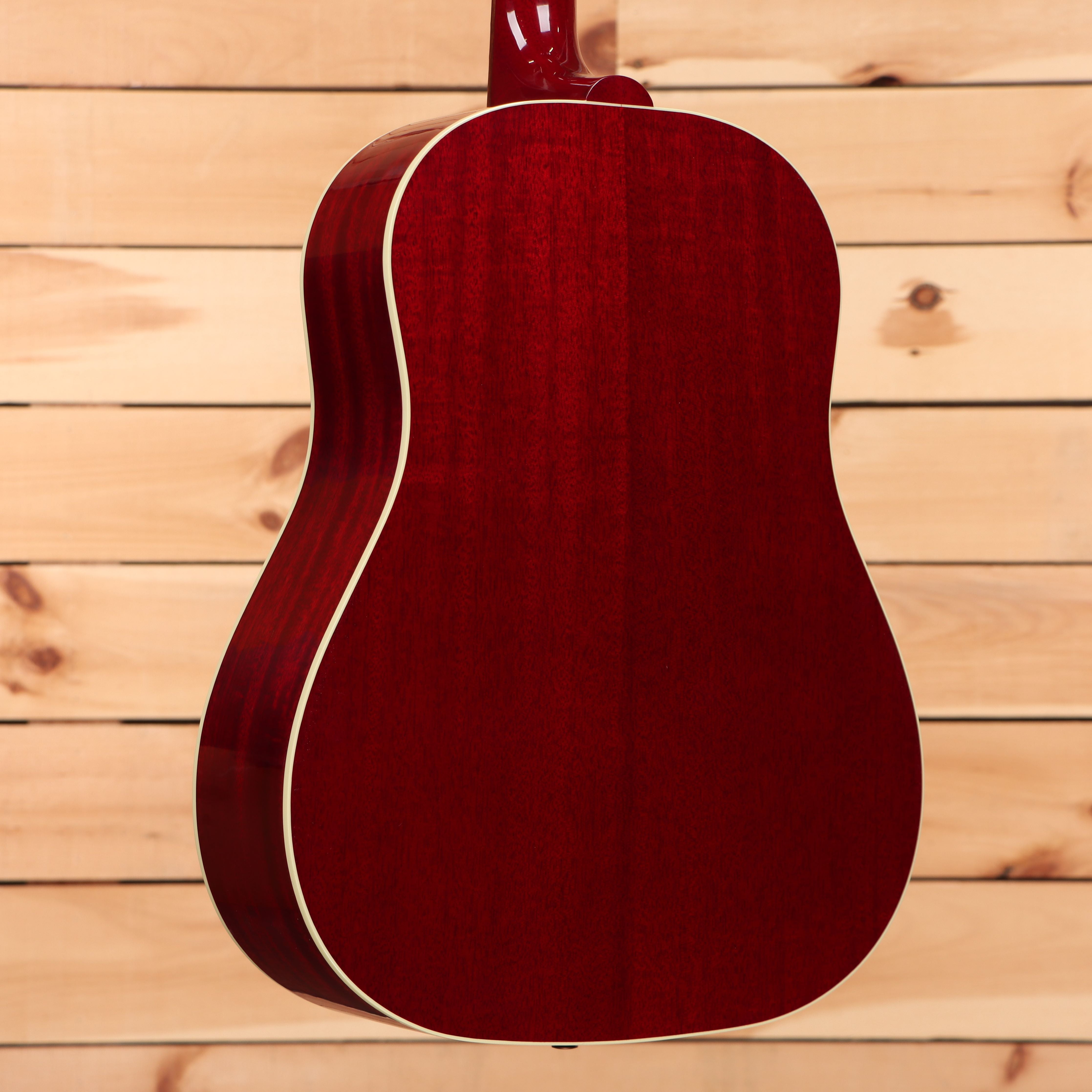 Gibson J45 Standard acoustic guitar cherry finish with white binding