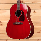 Gibson J45 Standard dreadnought acoustic guitar cherry finish with white binding