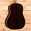 Gibson J45 Studio acoustic guitar Rosewood Burst with white binding and rosewood back sides
