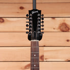 Gibson J45 Standard 12-string acoustic guitar vintage sunburst with chrome tuners