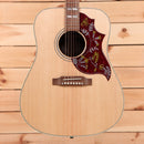Gibson Hummingbird Studio dreadnought acoustic guitar natural walnut with ornate burgundy pickguard