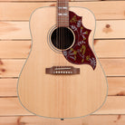 Gibson Hummingbird Studio dreadnought acoustic guitar natural walnut with ornate burgundy pickguard