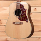 Gibson Hummingbird Studio acoustic guitar walnut natural with burgundy floral pickguard
