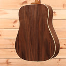 Gibson Hummingbird Studio Walnut acoustic dreadnought guitar with white binding and natural finish back