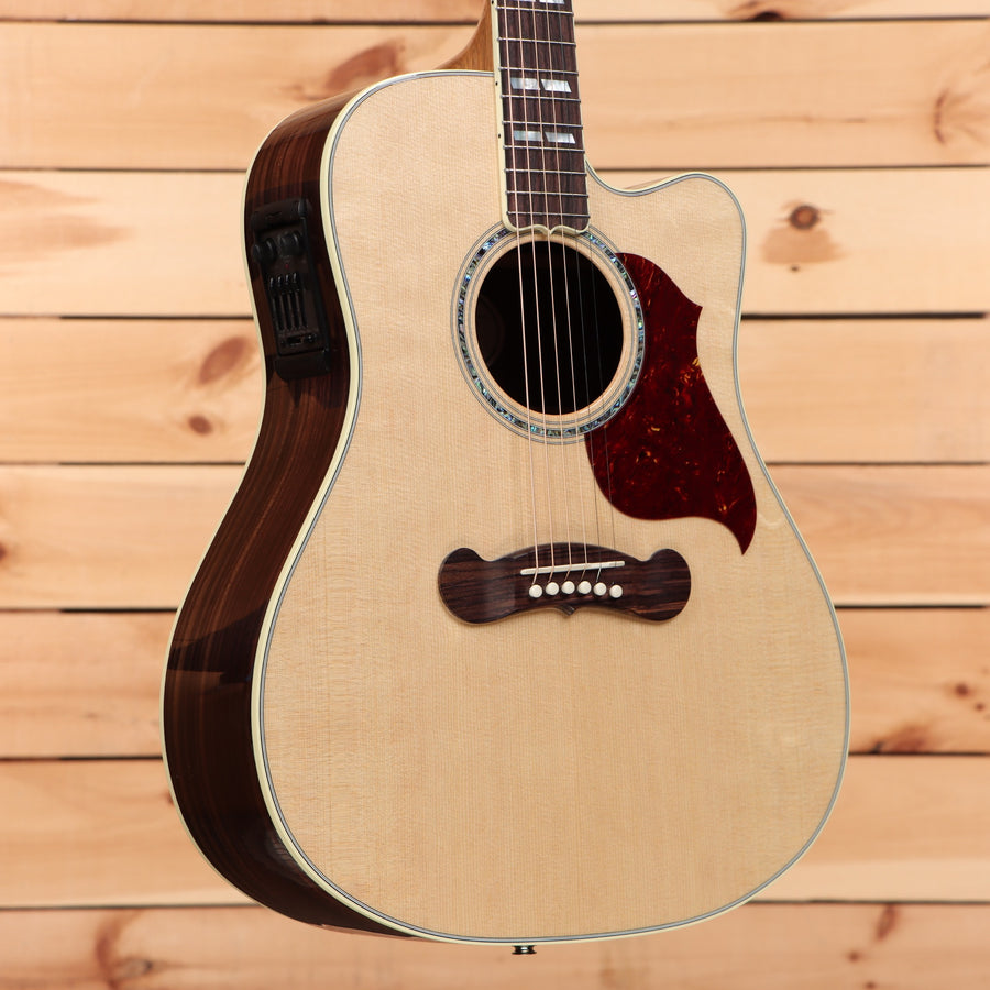 Gibson Songwriter Standard EC acoustic-electric guitar Antique Natural rosewood back with venetian cutaway