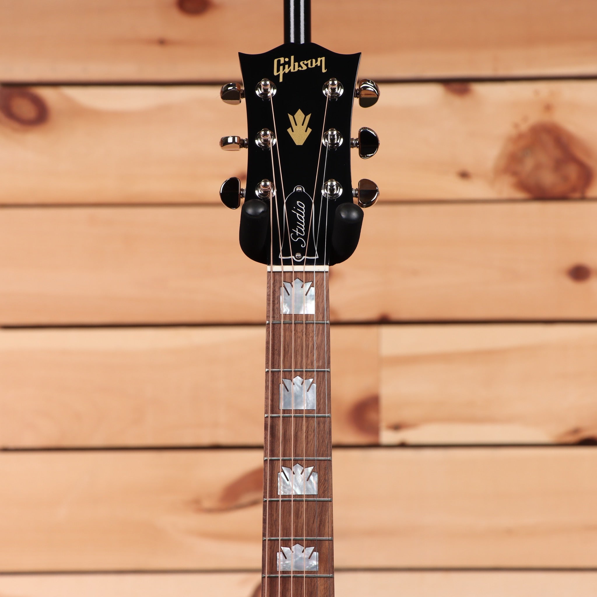 Gibson SJ200 Studio acoustic guitar walnut natural finish with crown inlays