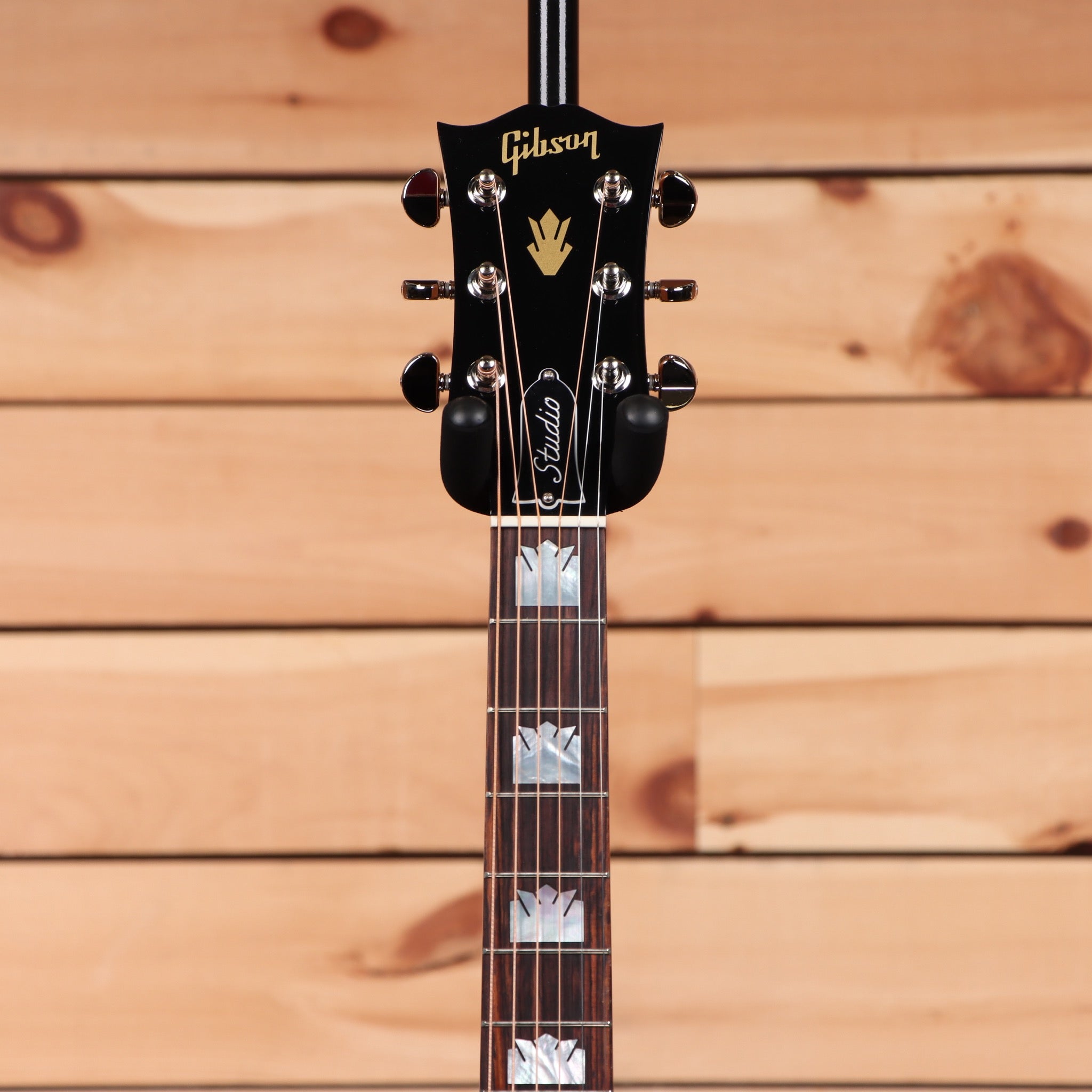 Gibson SJ200 Studio jumbo acoustic guitar Antique Natural rosewood with crown inlays