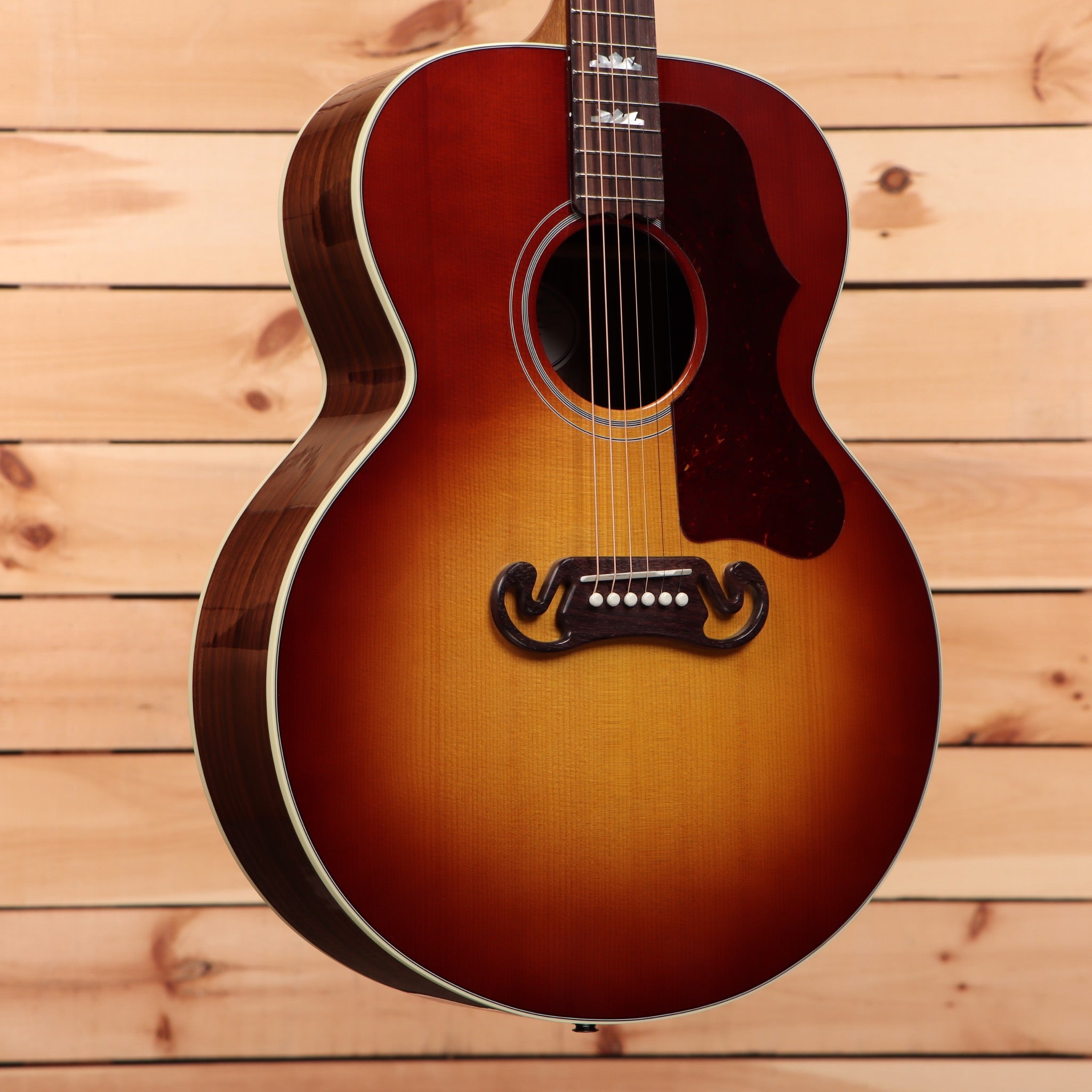 Gibson SJ200 Studio jumbo acoustic guitar Rosewood Burst with rosewood back and sides