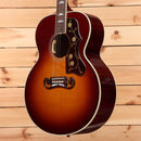 Gibson SJ200 Standard jumbo acoustic guitar Autumn Burst with floral abalone pickguard inlay