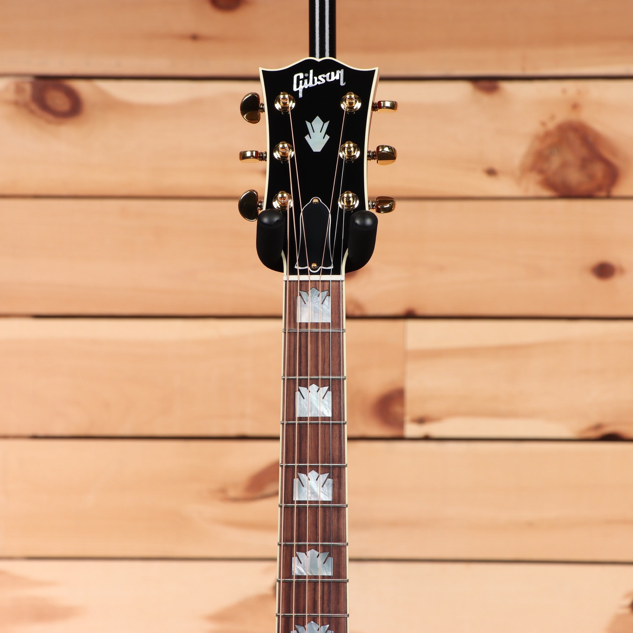 Gibson SJ200 Standard Jumbo acoustic guitar Autumn Burst with maple neck and block inlays