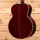 Gibson SJ200 Standard jumbo acoustic guitar Wine Red with white binding and flamed maple back