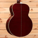 Gibson SJ200 Standard jumbo acoustic guitar wine red with white binding