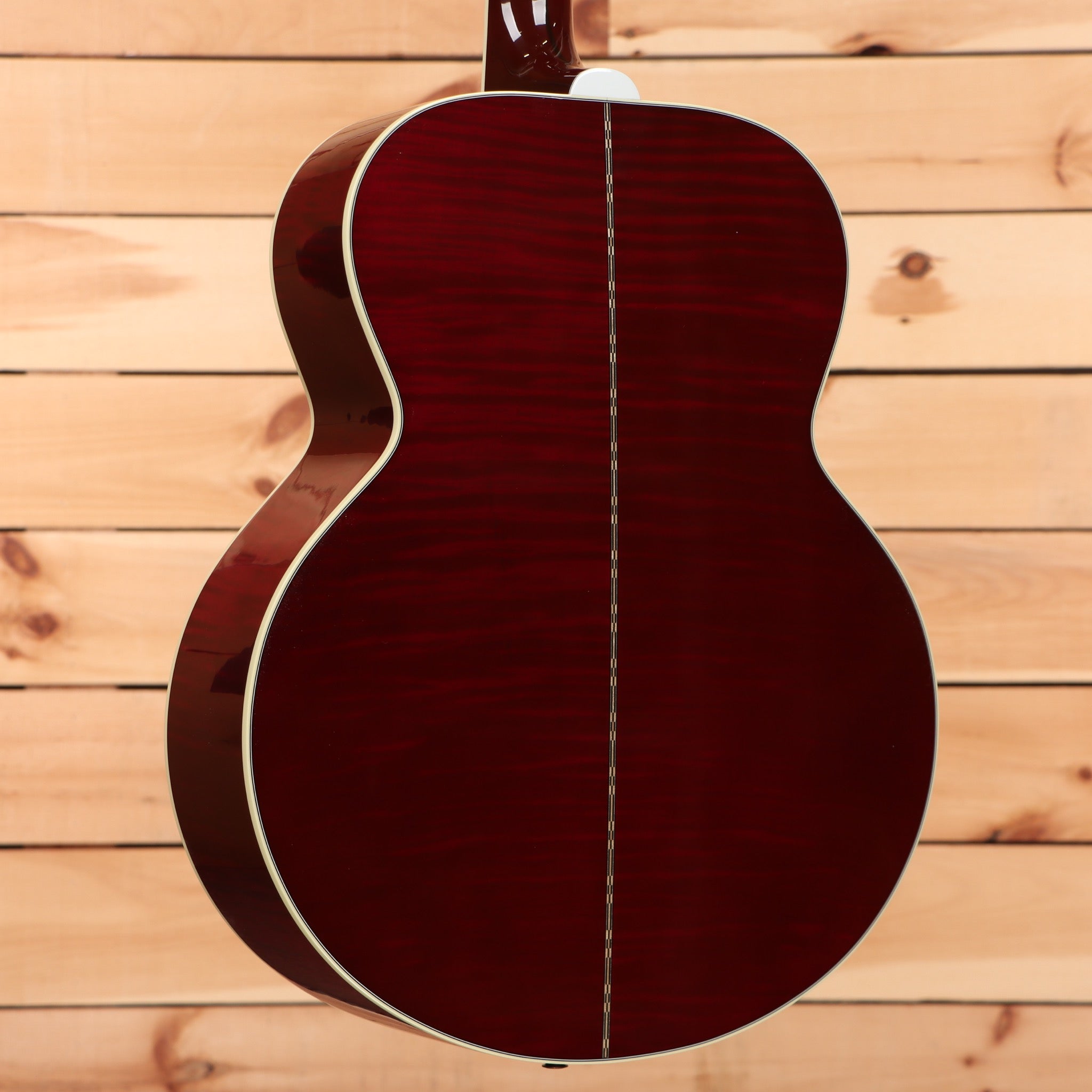 Gibson SJ200 Standard jumbo acoustic guitar wine red with white binding
