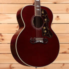 Gibson SJ200 Standard acoustic guitar wine red with floral pickguard inlay and jumbo body