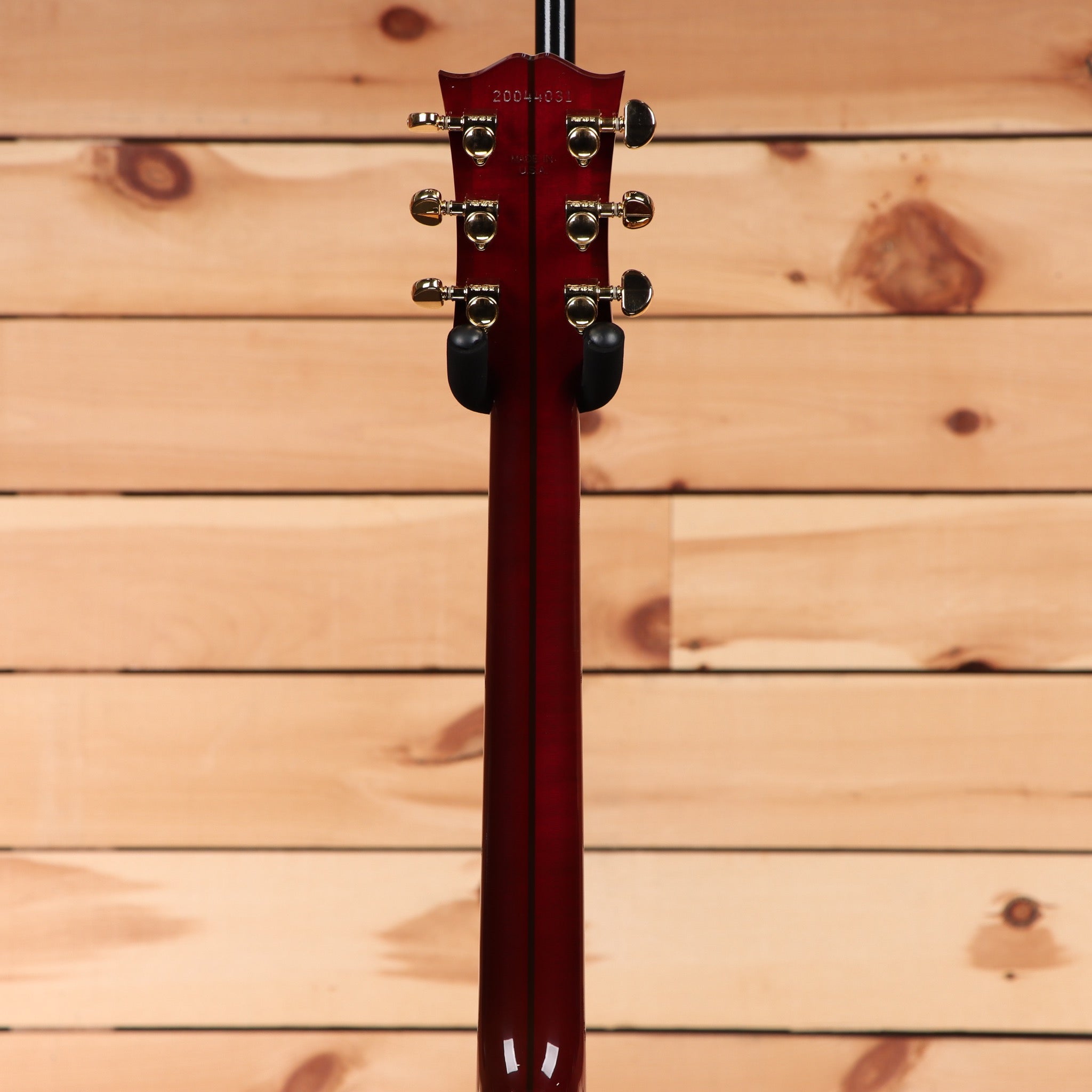 Gibson SJ200 Standard acoustic guitar wine red finish with gold tuning machines
