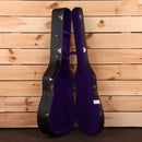 Gibson 1934 Jumbo vintage sunburst acoustic guitar with purple velvet-lined hardshell case