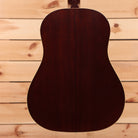 Gibson J-35 vintage sunburst acoustic guitar dreadnought with center seam back detail