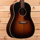 Gibson J-35 dreadnought acoustic guitar Vintage Sunburst with cream binding and rosewood fretboard