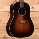 Gibson J-35 dreadnought acoustic guitar Vintage Sunburst with cream binding and rosewood fretboard