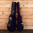Gibson J-35 acoustic guitar vintage sunburst with purple interior hard case