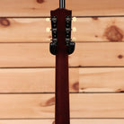 Gibson J-35 acoustic guitar Vintage Sunburst with cream binding and black tuners