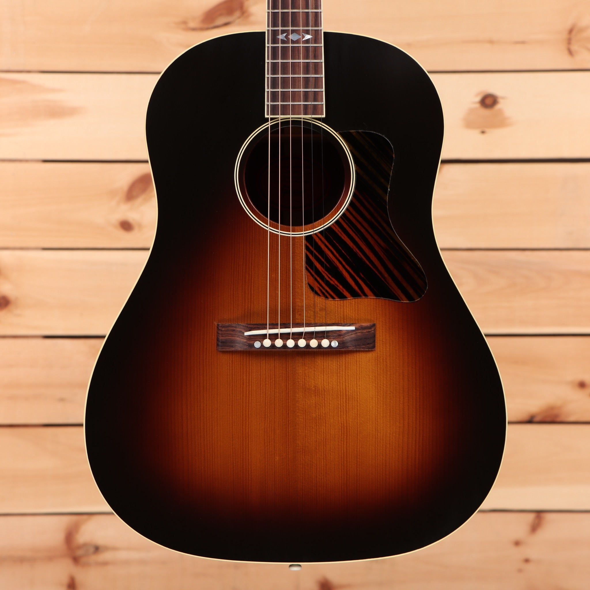 Gibson 1936 Advanced Jumbo vintage sunburst acoustic guitar with rosewood fretboard