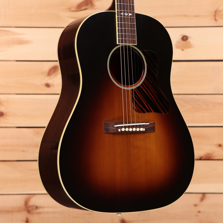 Gibson 1936 Advanced Jumbo vintage sunburst acoustic guitar with cream binding