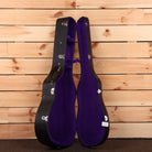 Gibson 1936 Advanced Jumbo vintage sunburst acoustic guitar with purple velvet interior case