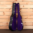 Gibson 1936 Advanced Jumbo acoustic guitar Vintage Sunburst with purple velvet interior case