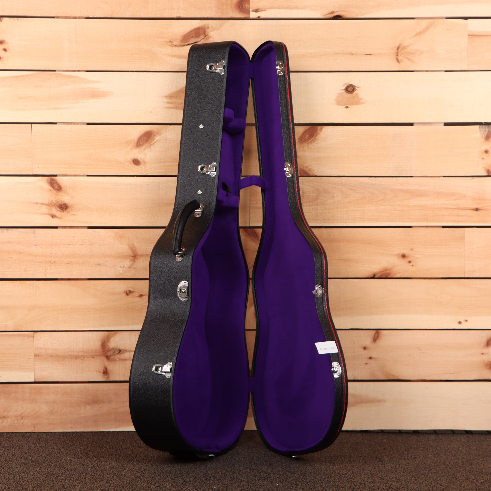 Gibson 1936 Advanced Jumbo acoustic guitar Vintage Sunburst with purple velvet interior case