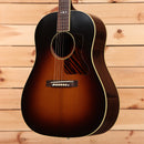 Gibson Advanced Jumbo acoustic guitar vintage sunburst with black pickguard and rosewood back