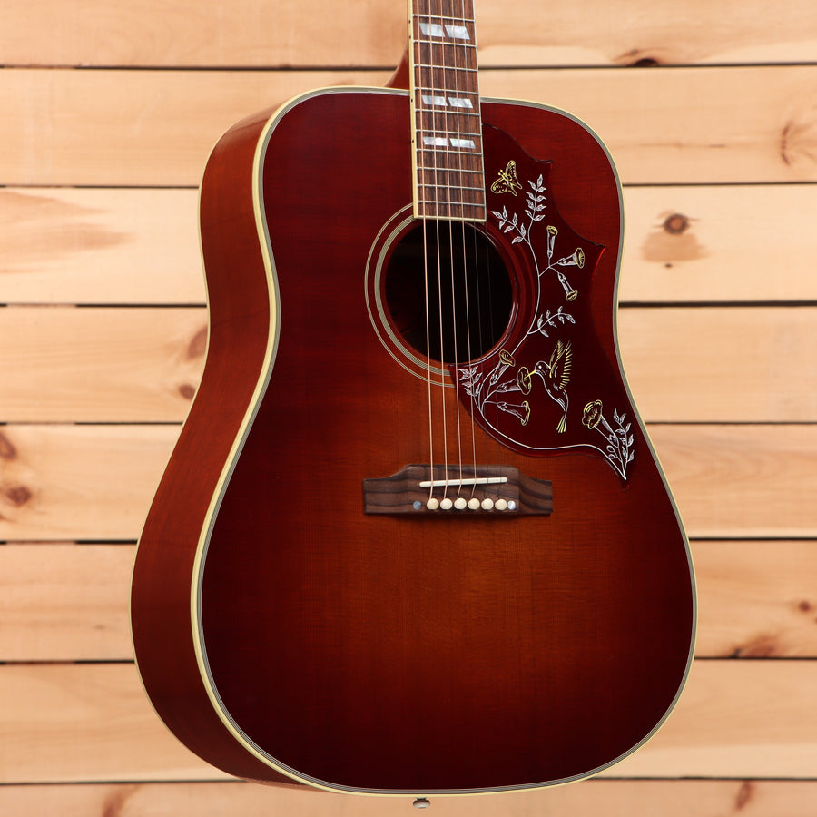 Gibson 1960 Hummingbird acoustic guitar Heritage Cherry Sunburst with hummingbird pickguard inlay