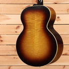 Gibson J-185 vintage sunburst acoustic guitar with flamed maple back and sides