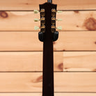 Gibson J-185 vintage sunburst jumbo acoustic guitar with gold tuning machines and black pickguard