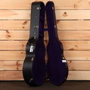 Gibson SJ200 jumbo acoustic guitar Vintage Sunburst rosewood back and sides with deep purple velvet interior case