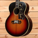 Gibson Prewar SJ200 jumbo acoustic guitar vintage sunburst with ornate pickguard and rosewood back