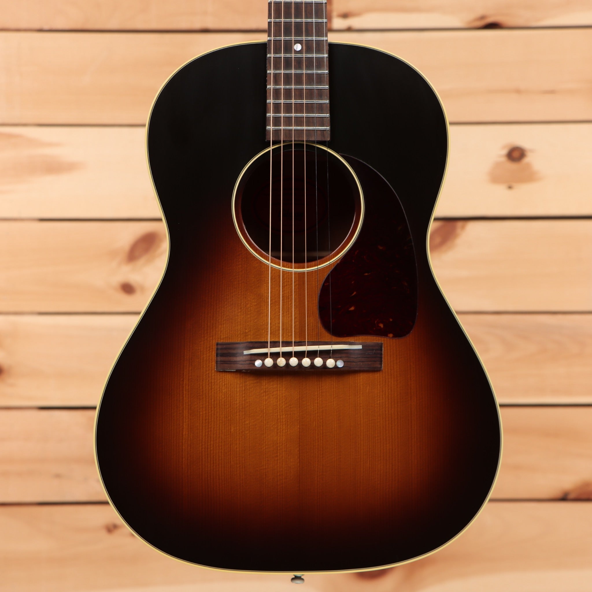 Gibson 1942 Banner LG2 dreadnought acoustic guitar vintage sunburst with 12-string configuration