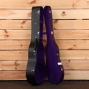 Gibson 1942 Banner LG2 vintage sunburst acoustic guitar with purple plush-lined hardshell case